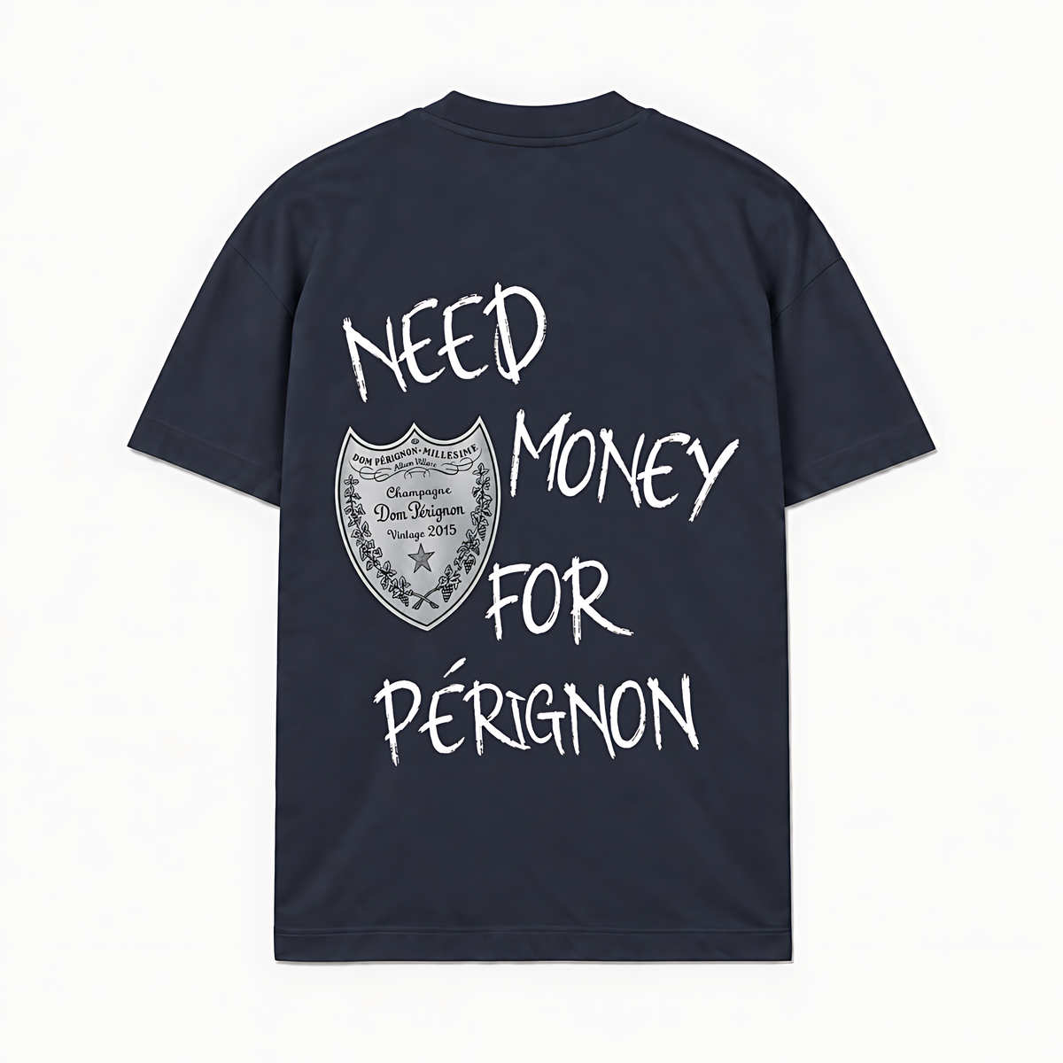 NEED MONEY FOR PERI (PRATA) - Azul-marinho - costas