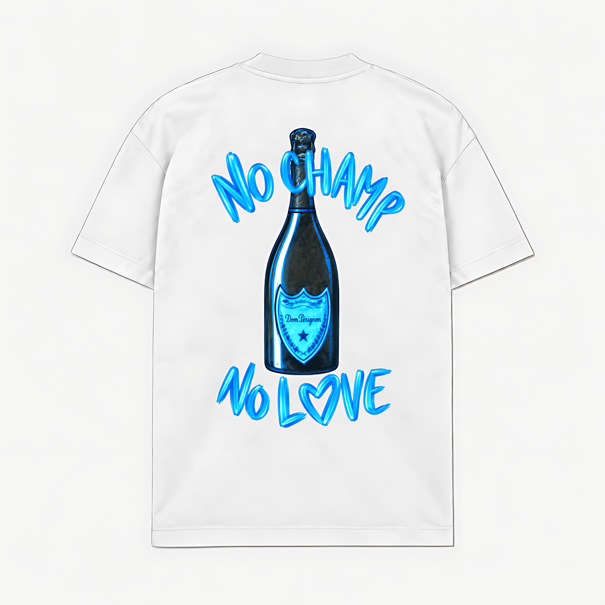 NO CHAMP NO LOVE - Branco - costas