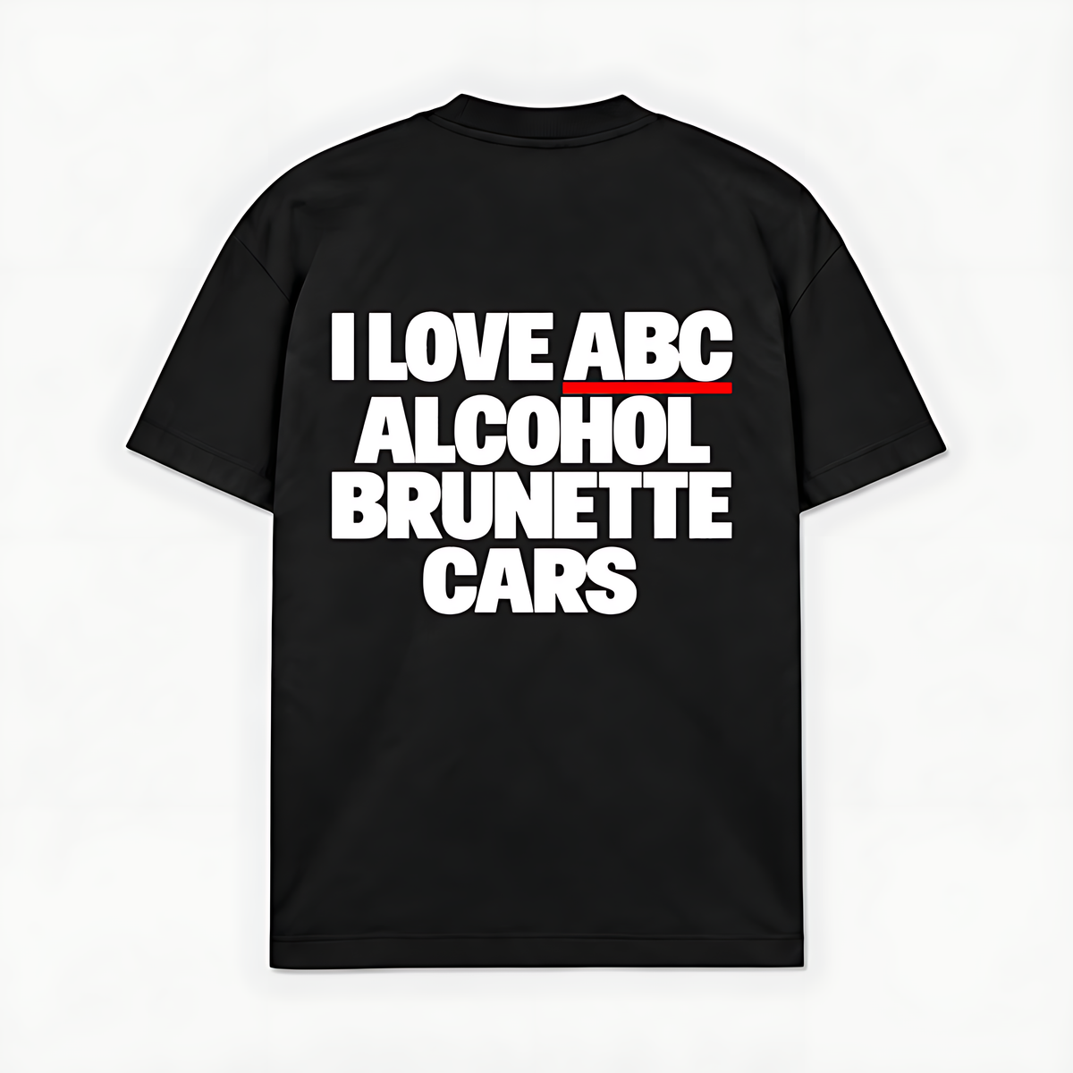 I LOVE ABC - Preto - costas