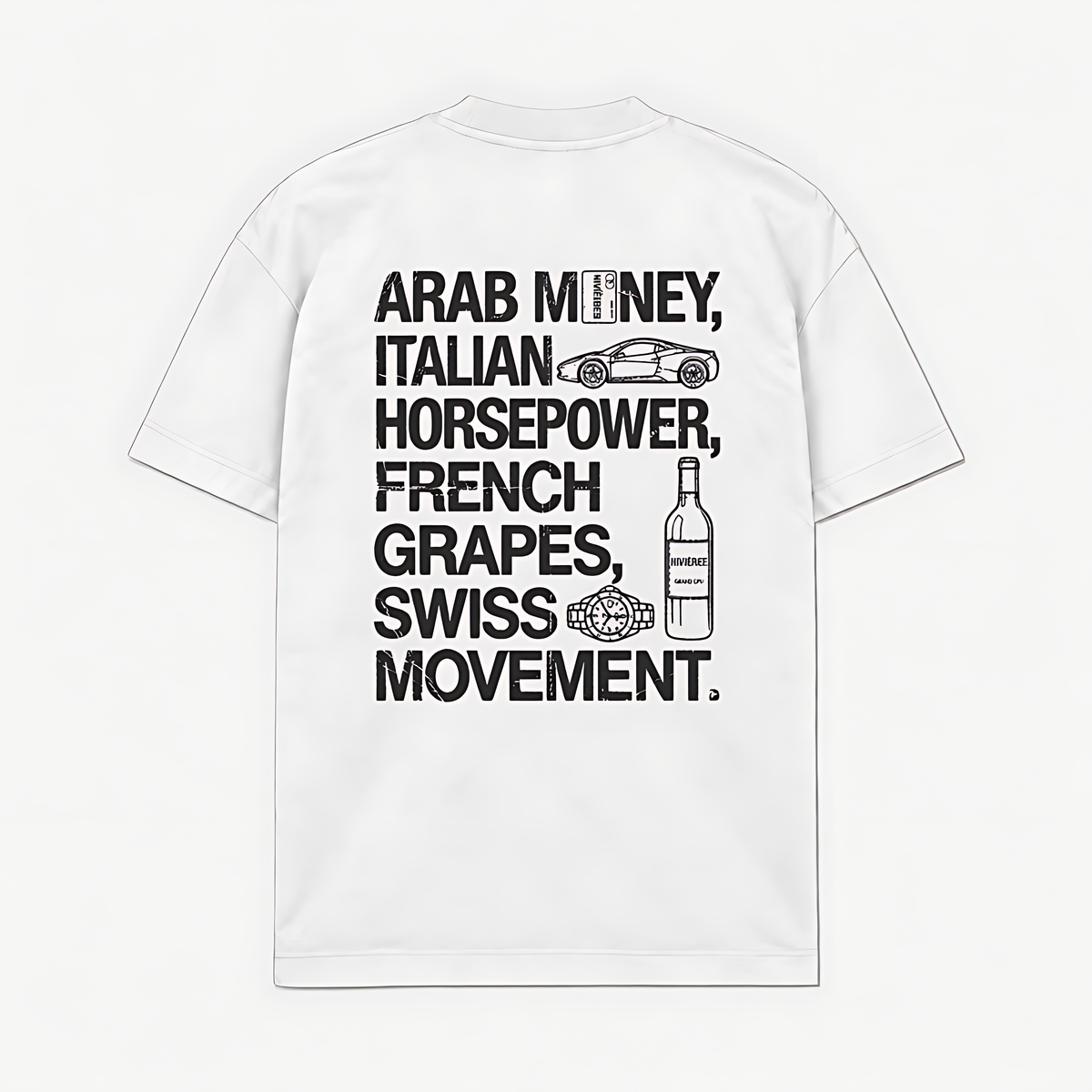 ARAB MONEY ITALIA HORSEPOWER - Branco - costas