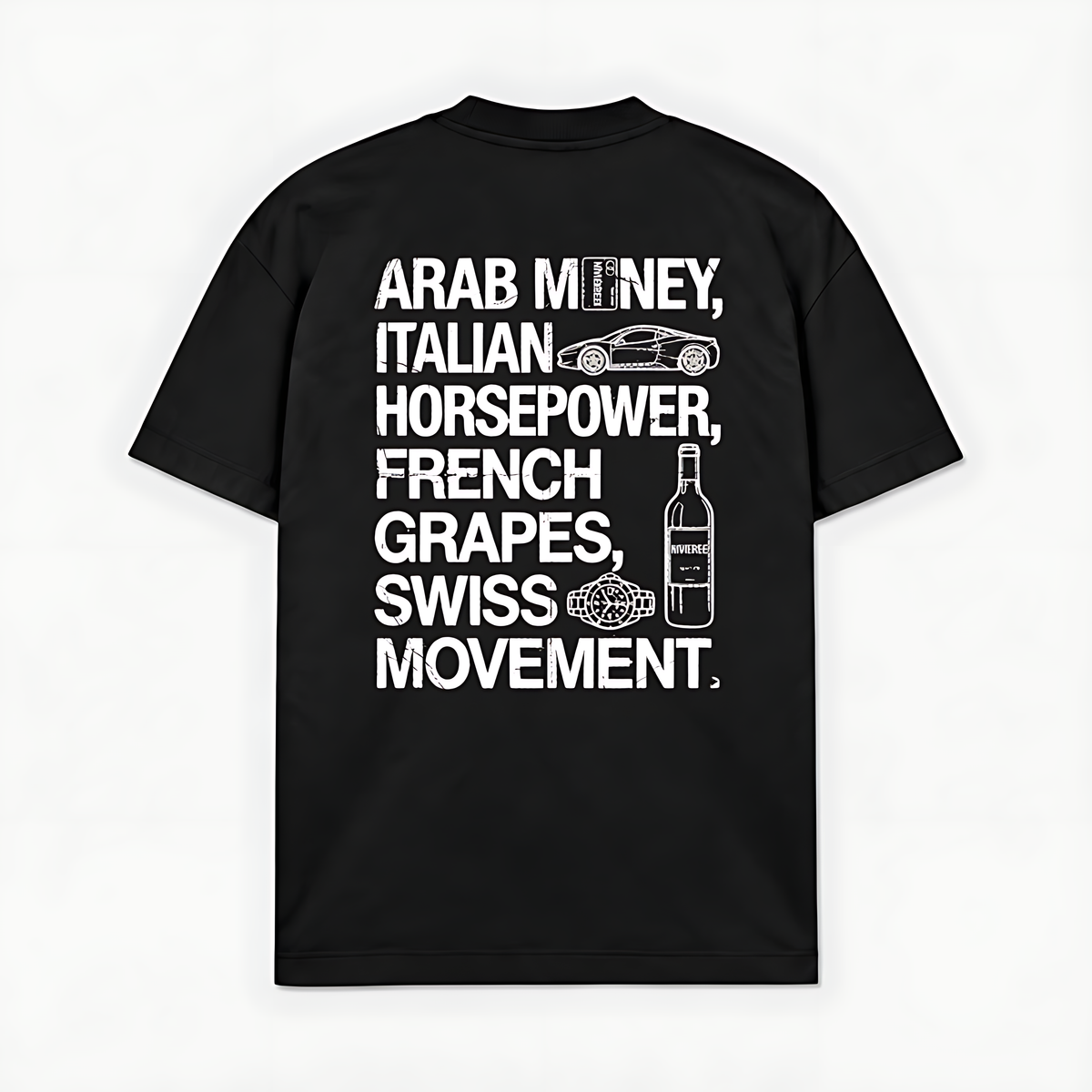 ARAB MONEY ITALIA HORSEPOWER - Preto - costas