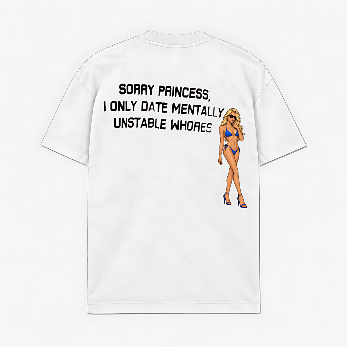 SORRY PRINCESS - Branco - costas