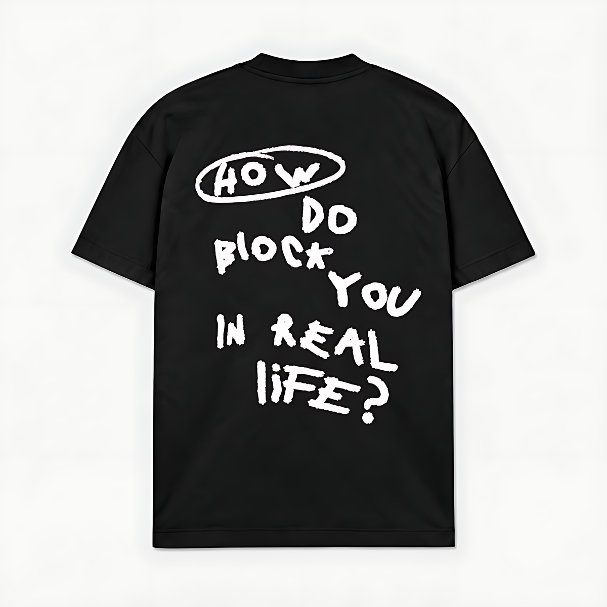 HOW DO BLOCK YOU - Preto - costas