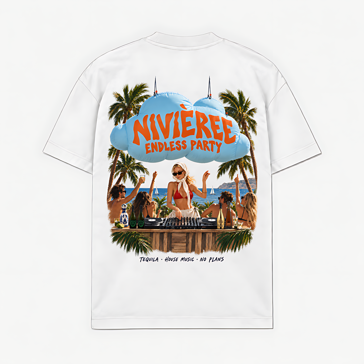 NIVIEREE ENDLESS PARTY - Branco - costas