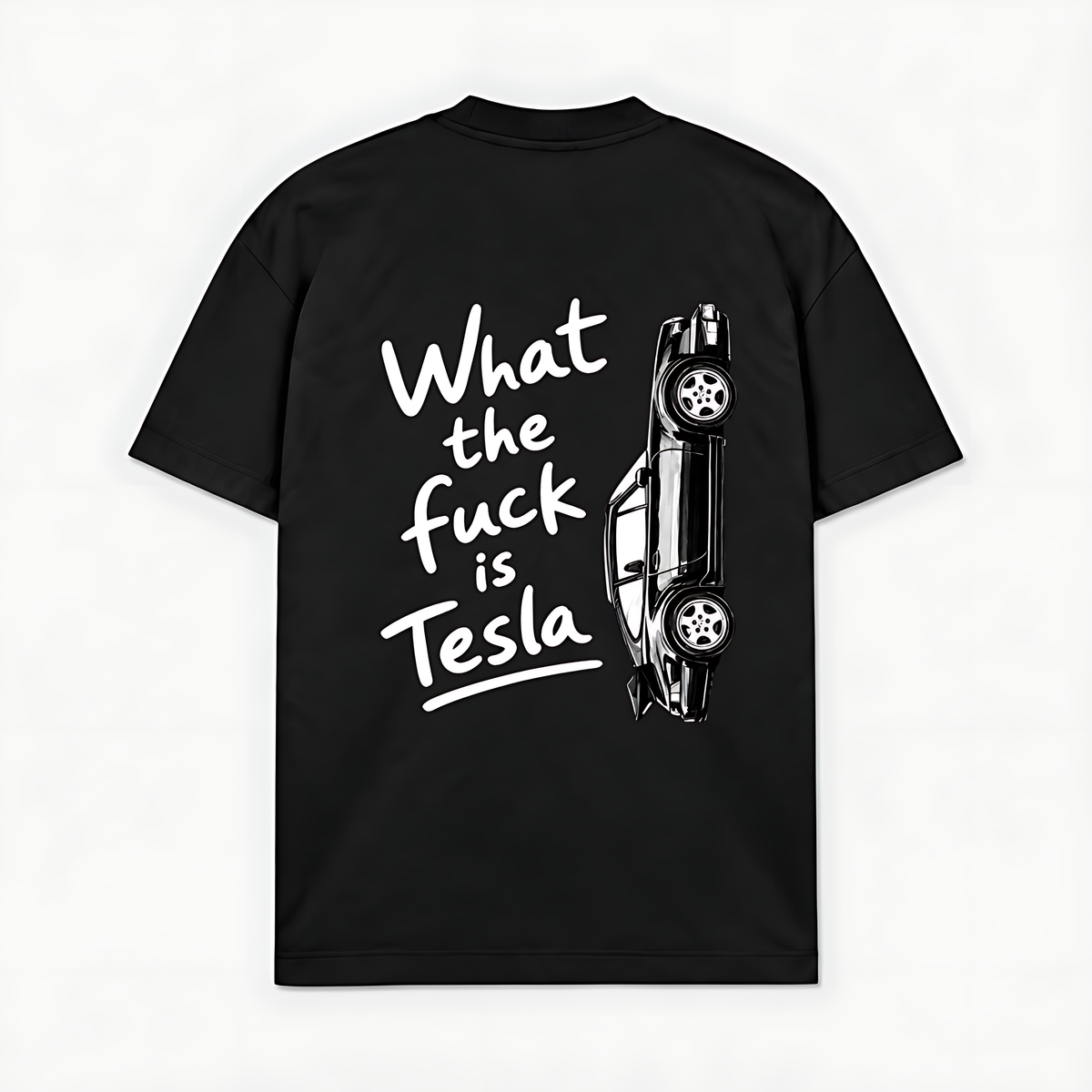 FUCK TESLA - Preto - costas