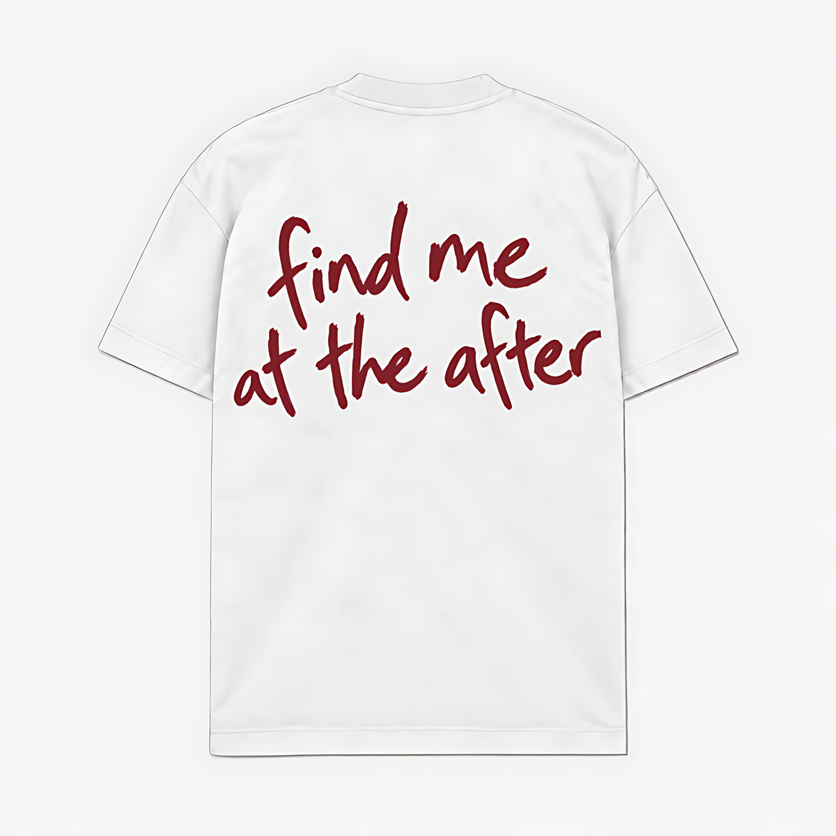 FIND ME AT THE AFTER - Branco - costas