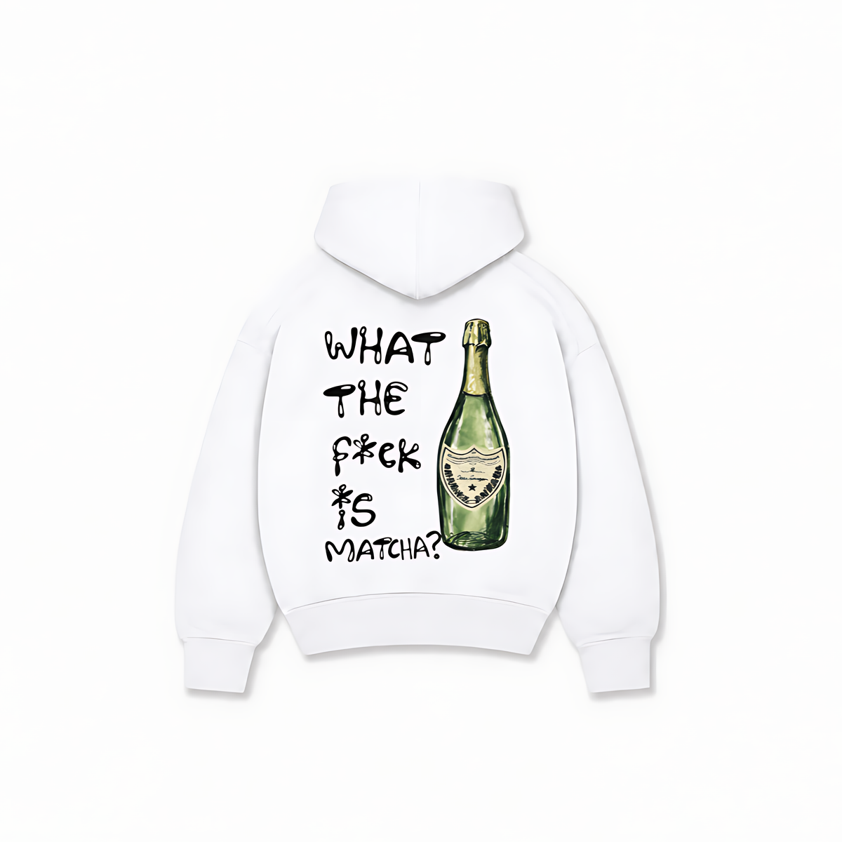 FUCK MATCHA HOODIE - Branco - costas