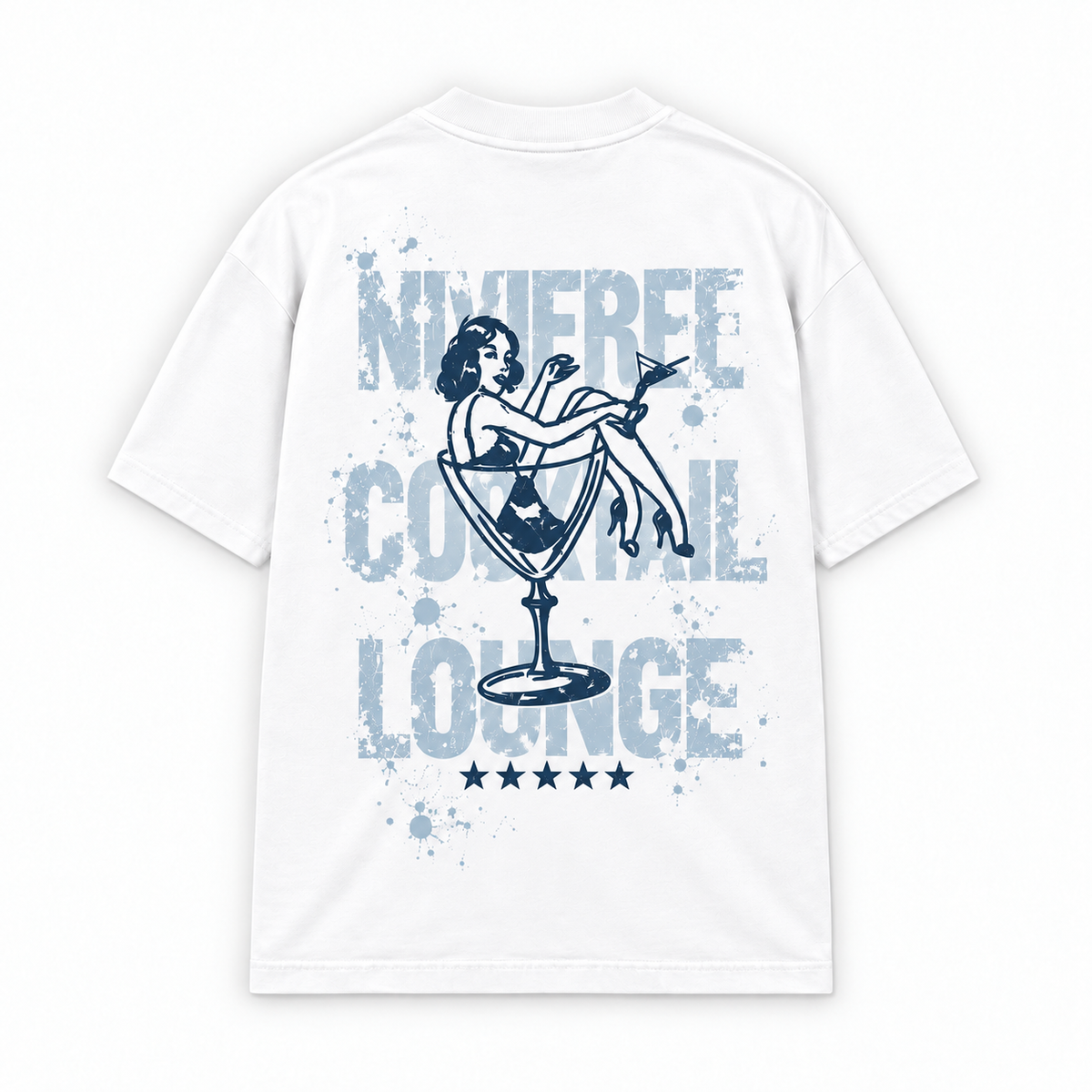 COCKTAIL LOUNGE VINTAGE — Branco — costas