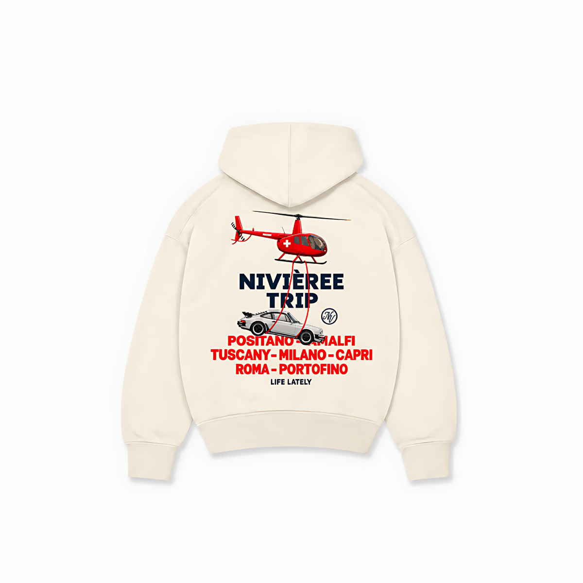 NIVIEREE TRIP HOODIE — Off White — costas