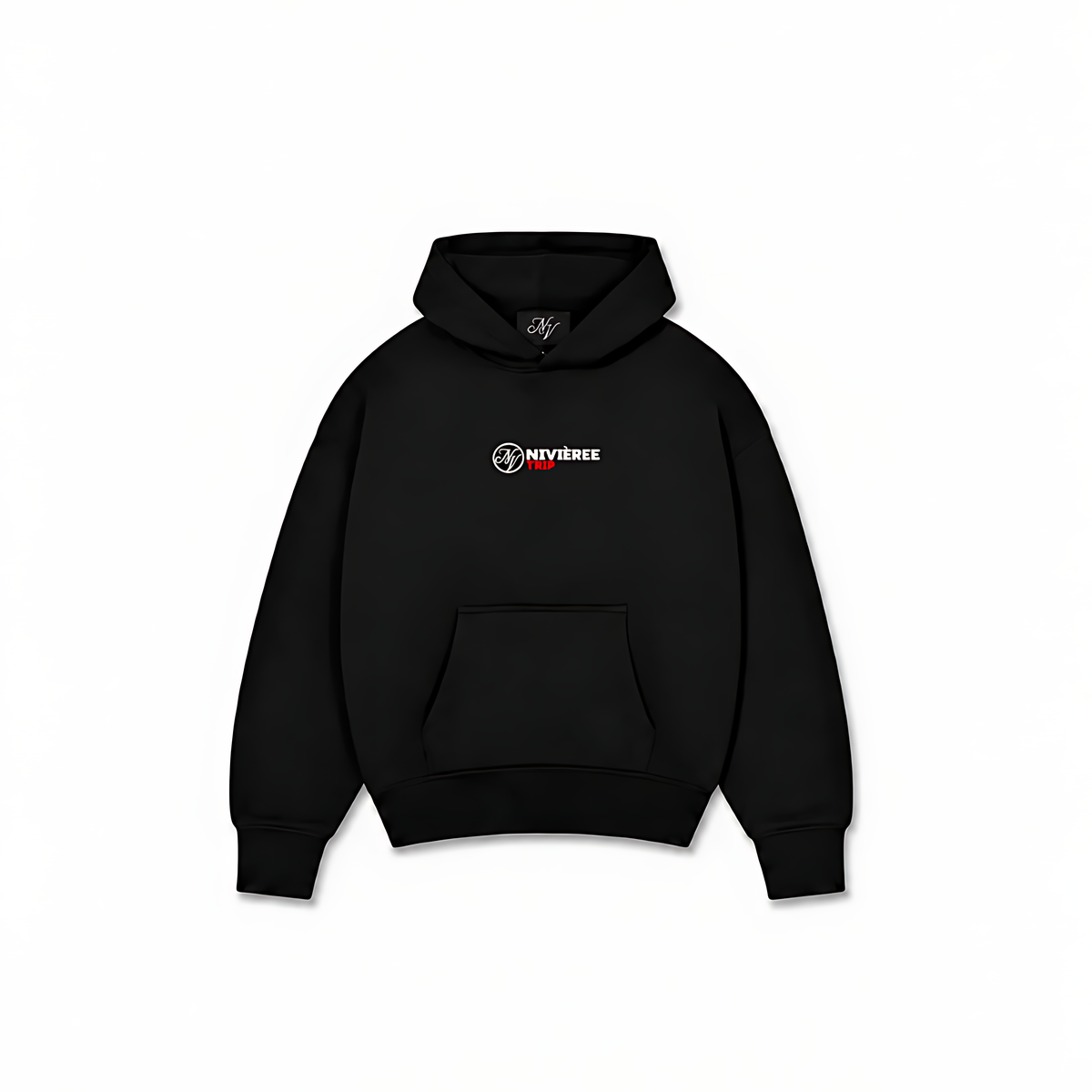 NIVIEREE TRIP HOODIE — Preto — frente
