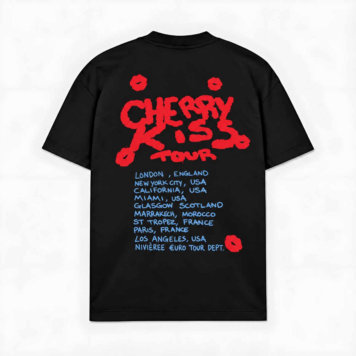 CHERRY KISS TOUR — Preto — costas