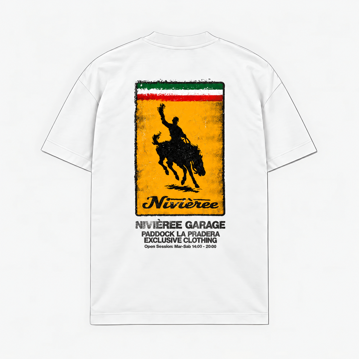 LA PRADERA GARAGE — Branco — costas
