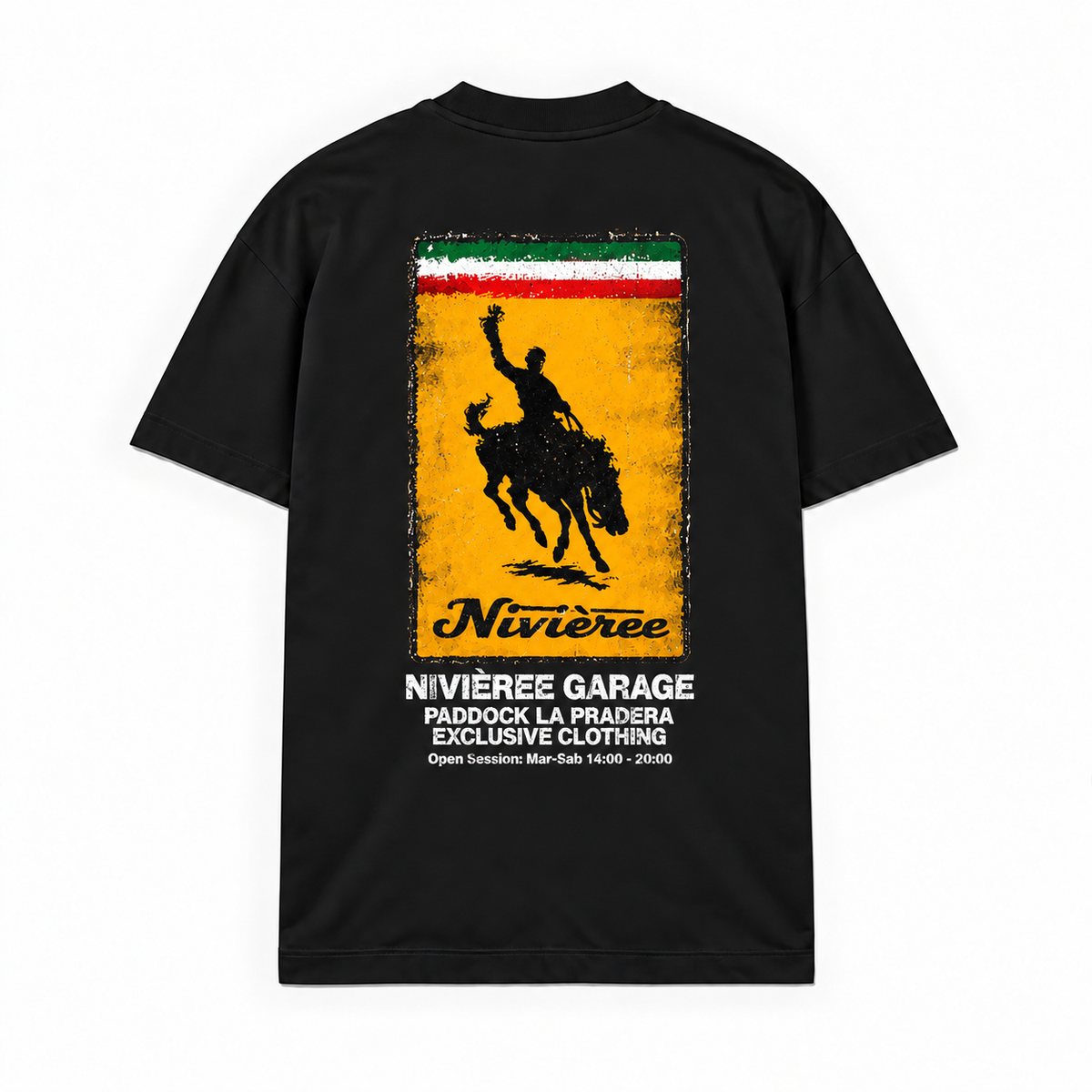 LA PRADERA GARAGE — Preto — costas