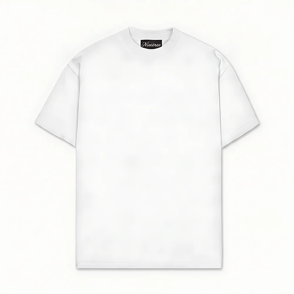 CAMISETA NIVIÈREE — Branco — frente lisa