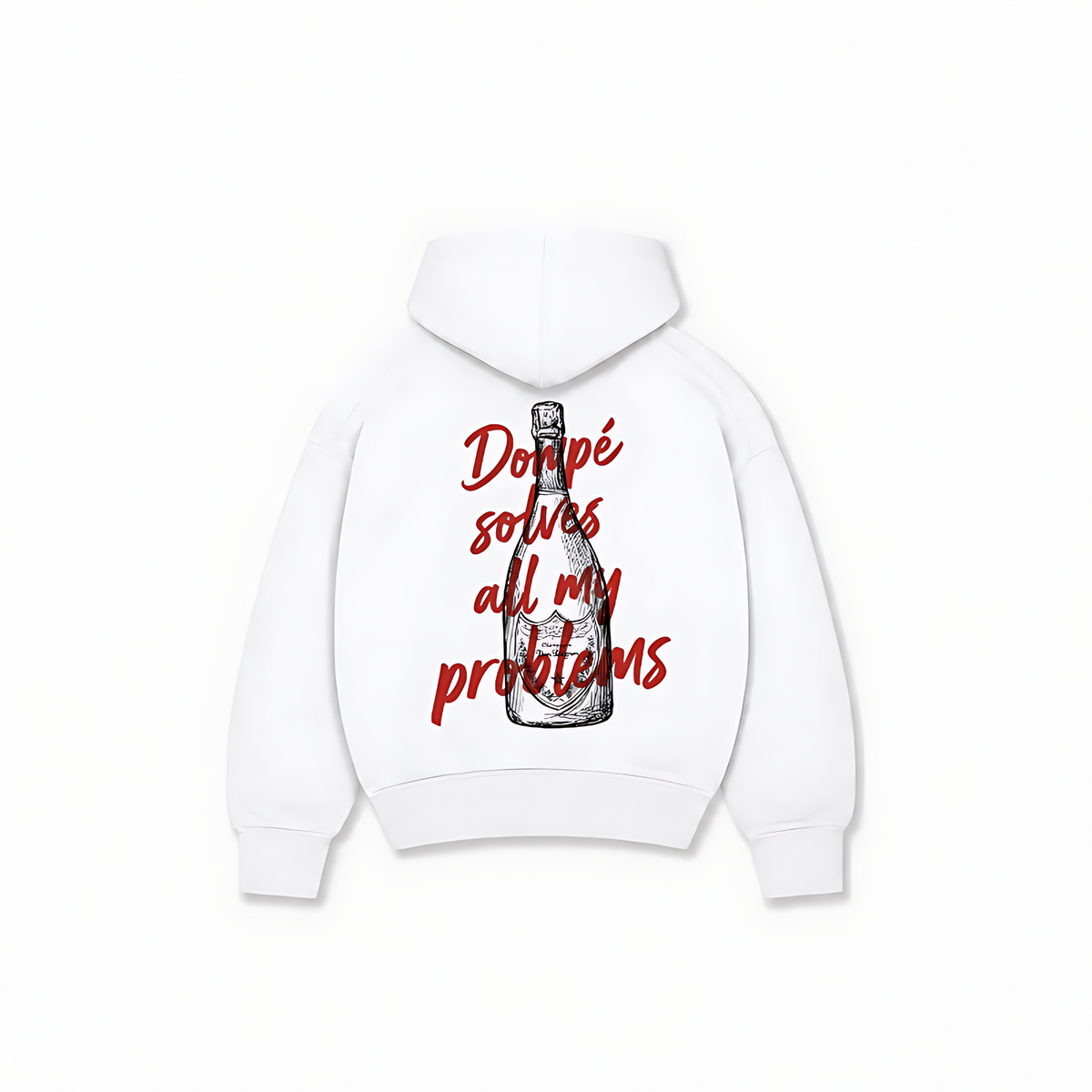 DOMPÉ PROBLEMS HOODIE - Branco - costas