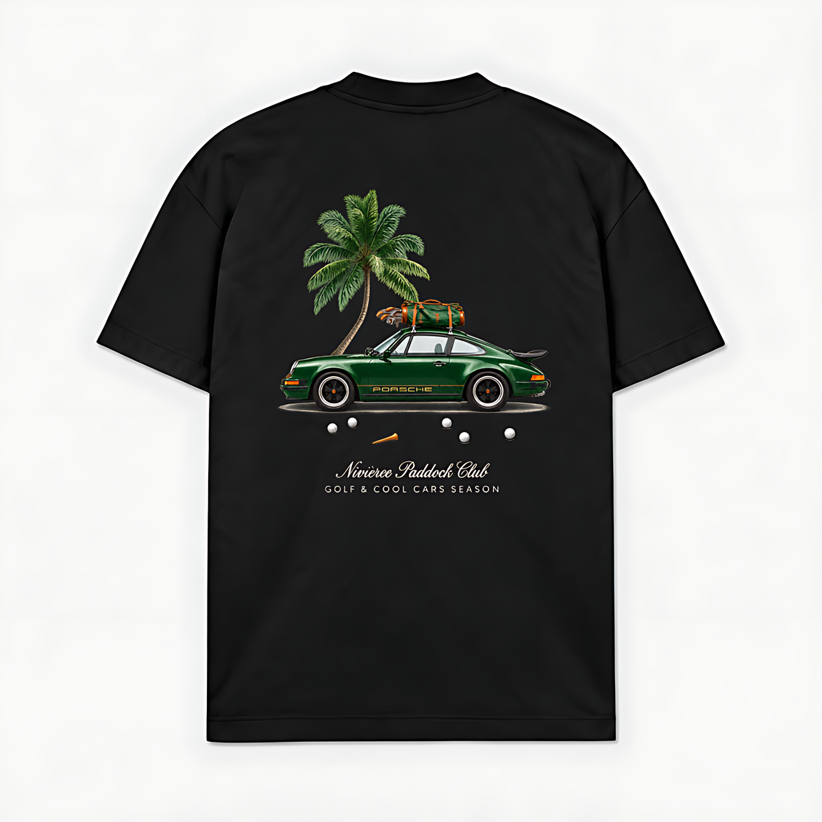 GOLF AND COOL CAR - Preto - costas
