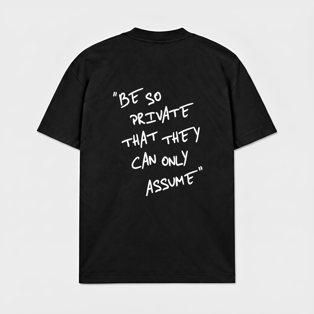 BE SO PRIVATE - Preto - frente
