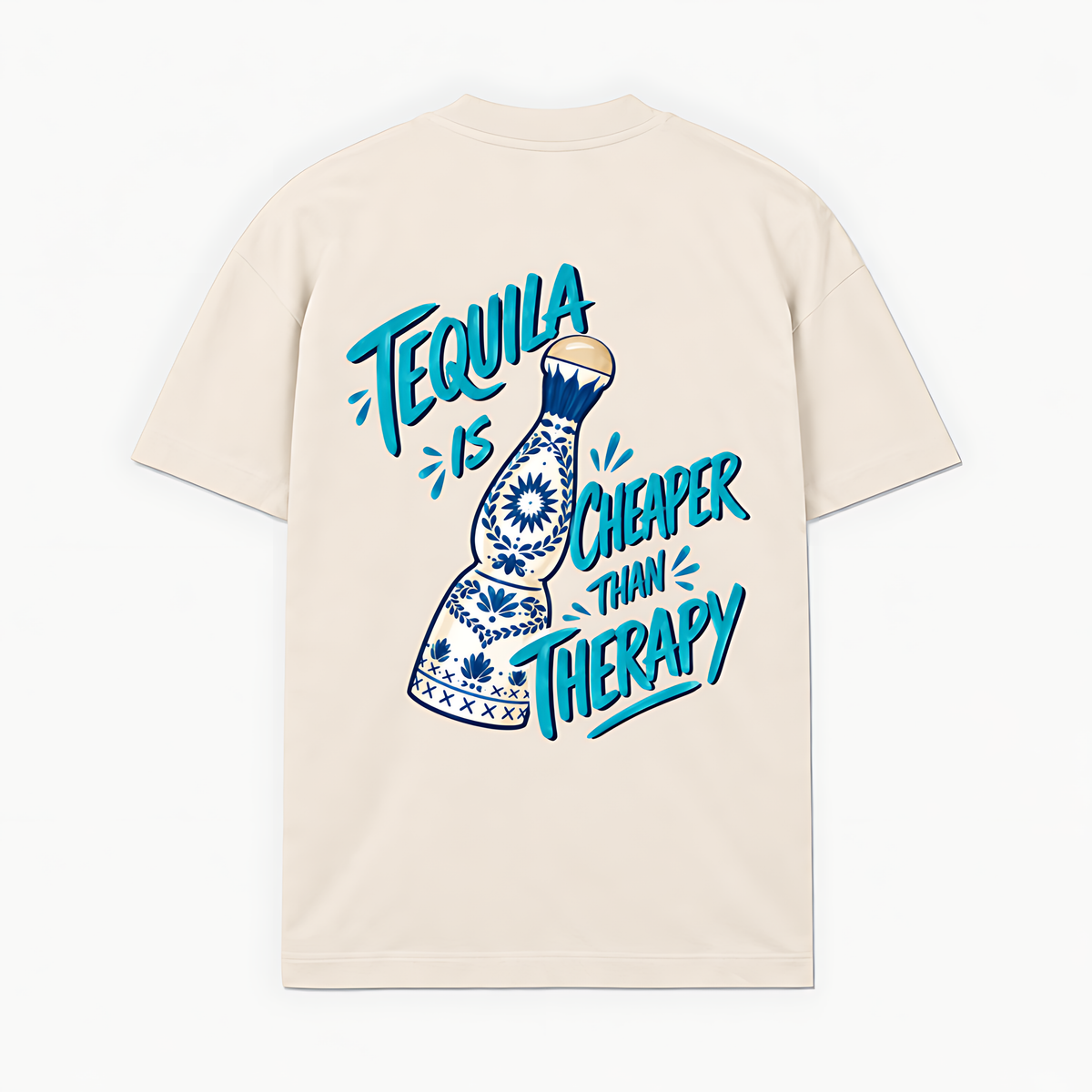 TEQUILA CHEAPER THAN THERAPY - Off-white - costas