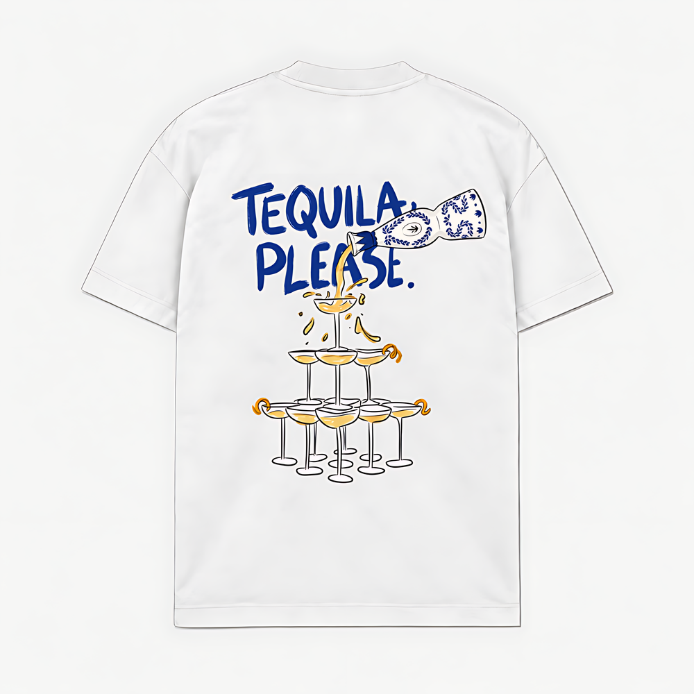 TEQUILA. PLEASE - Branco - costas