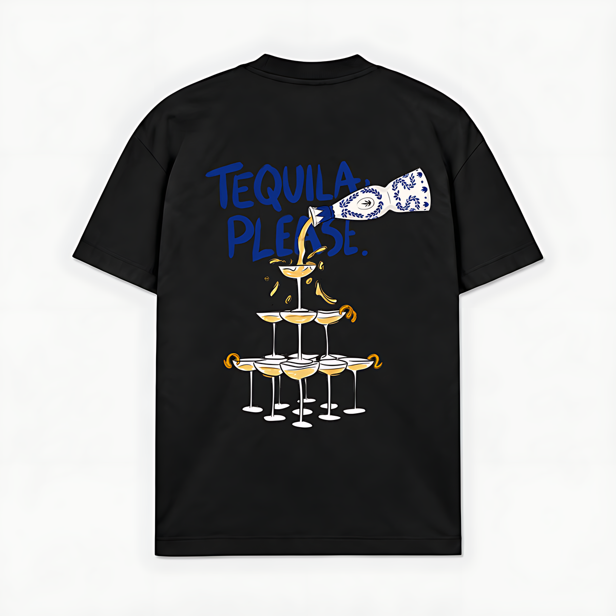 TEQUILA. PLEASE - Preto - costas