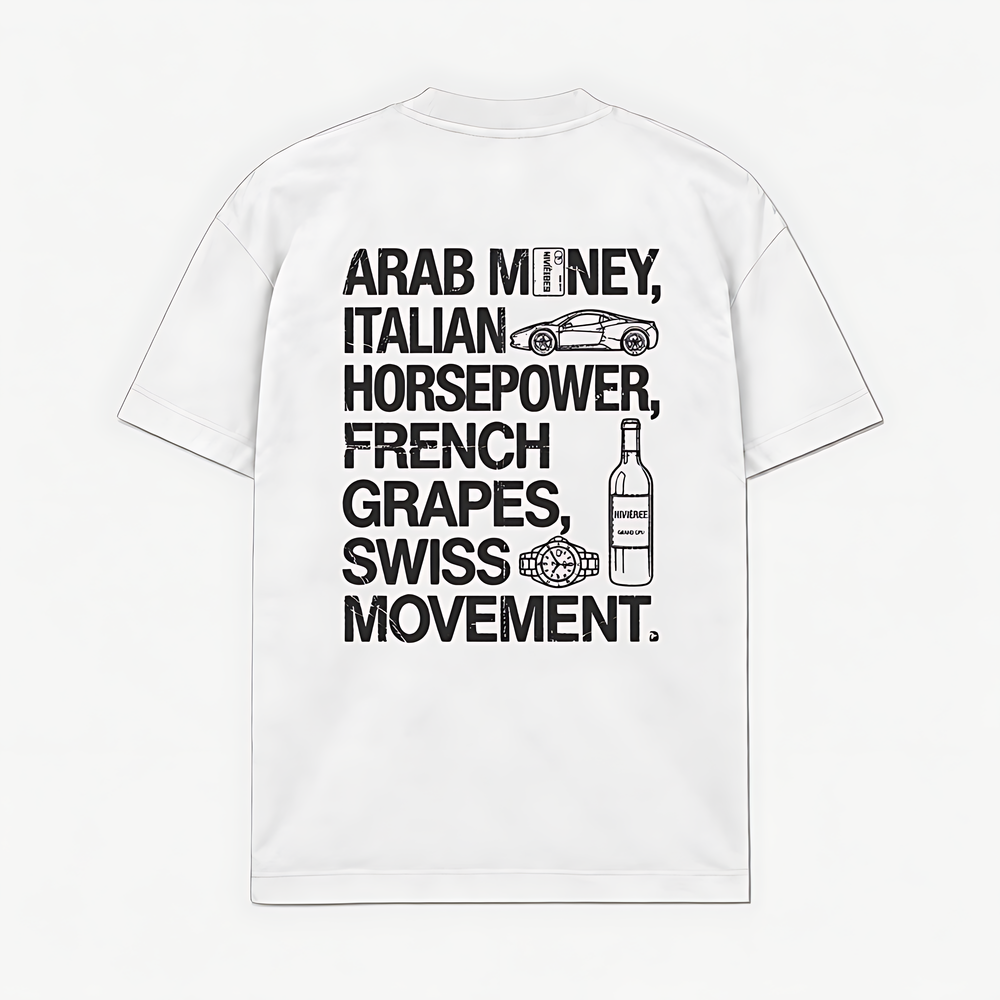 ARAB MONEY ITALIA HORSEPOWER - Branco - costas