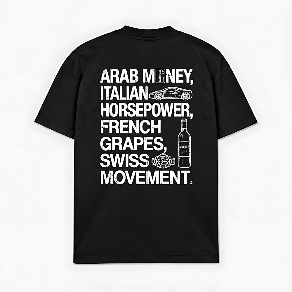ARAB MONEY ITALIA HORSEPOWER - Preto - costas