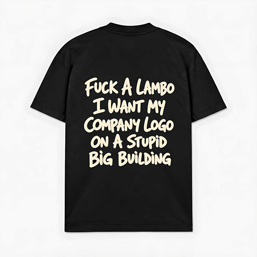 FUCK LAMBO - Preto - costas