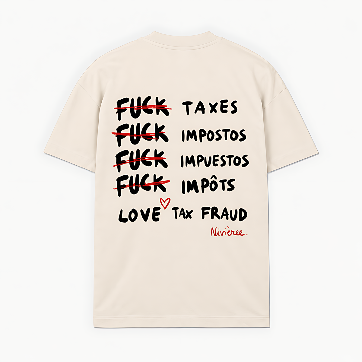 LOVE TEX FRAUD - Off-white - costas