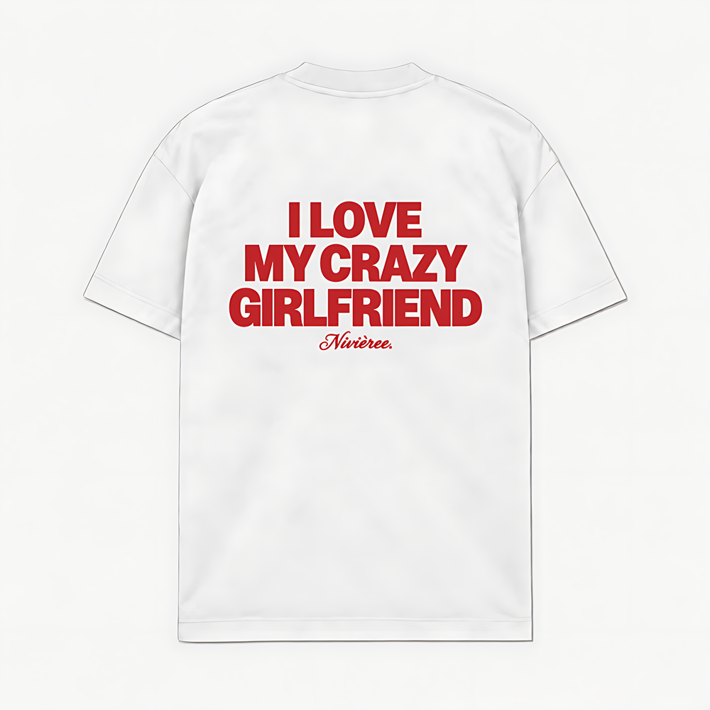 CRAZY GIRLFRIEND - Branco - costas