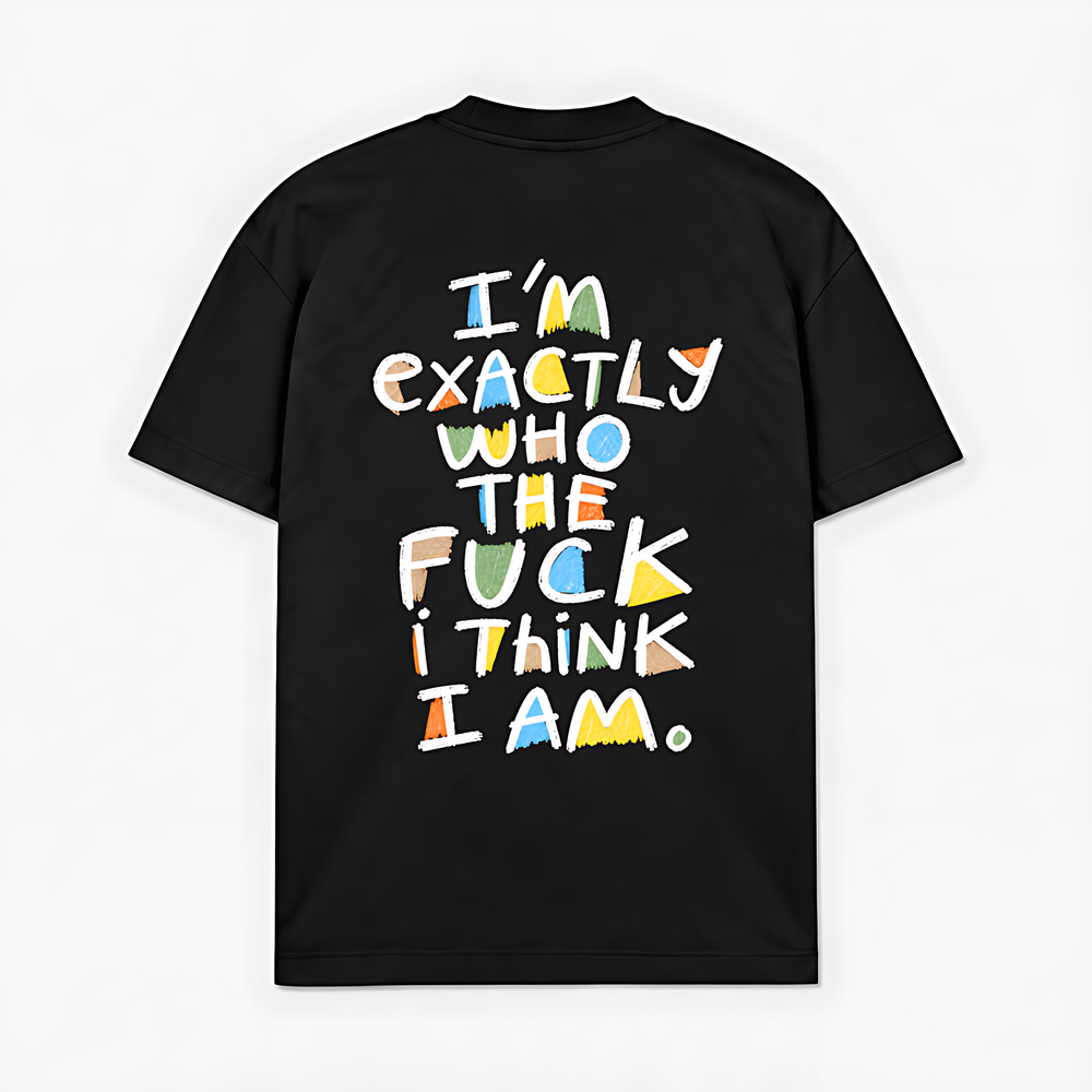 I AM EXACTLY - Preto - costas