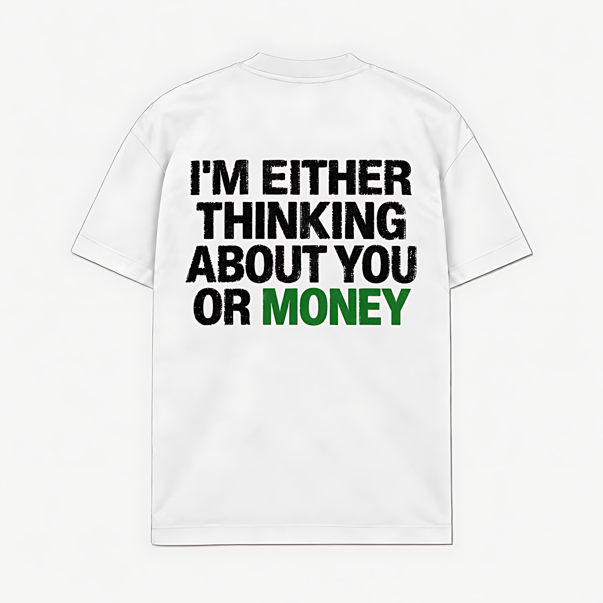 THINKING ABOUT YOU OR MONEY - Branco - costas