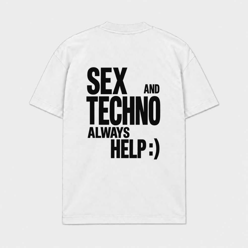 SEX AND TECHNO - Branco - costas