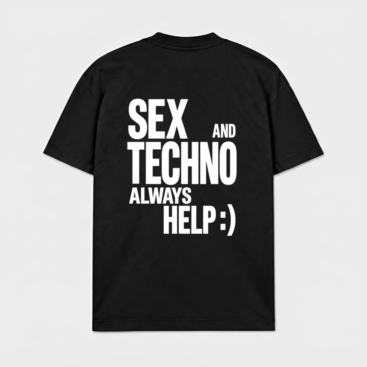 SEX AND TECHNO - Preto - costas