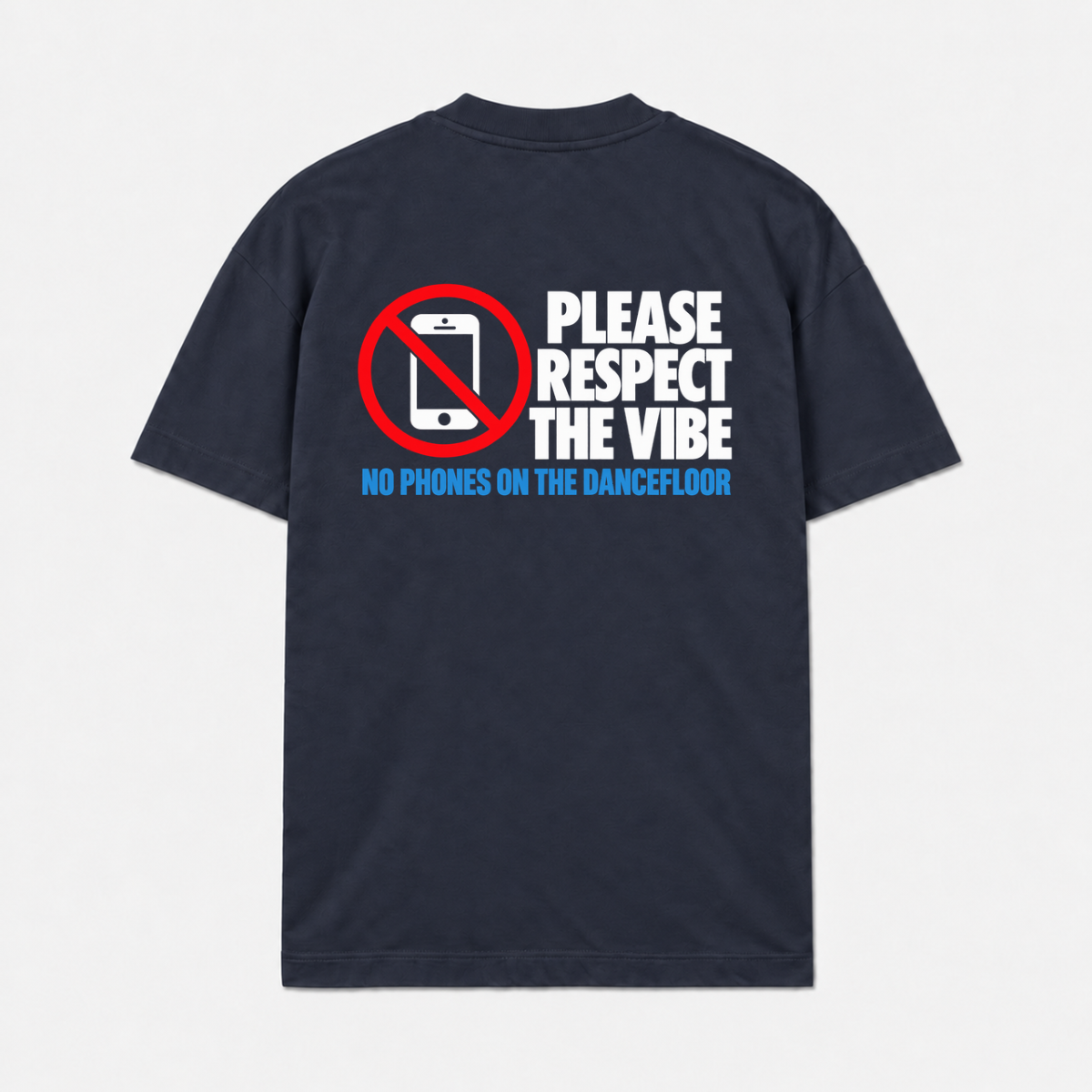 RESPECT THE VIBE - Azul-marinho - costas