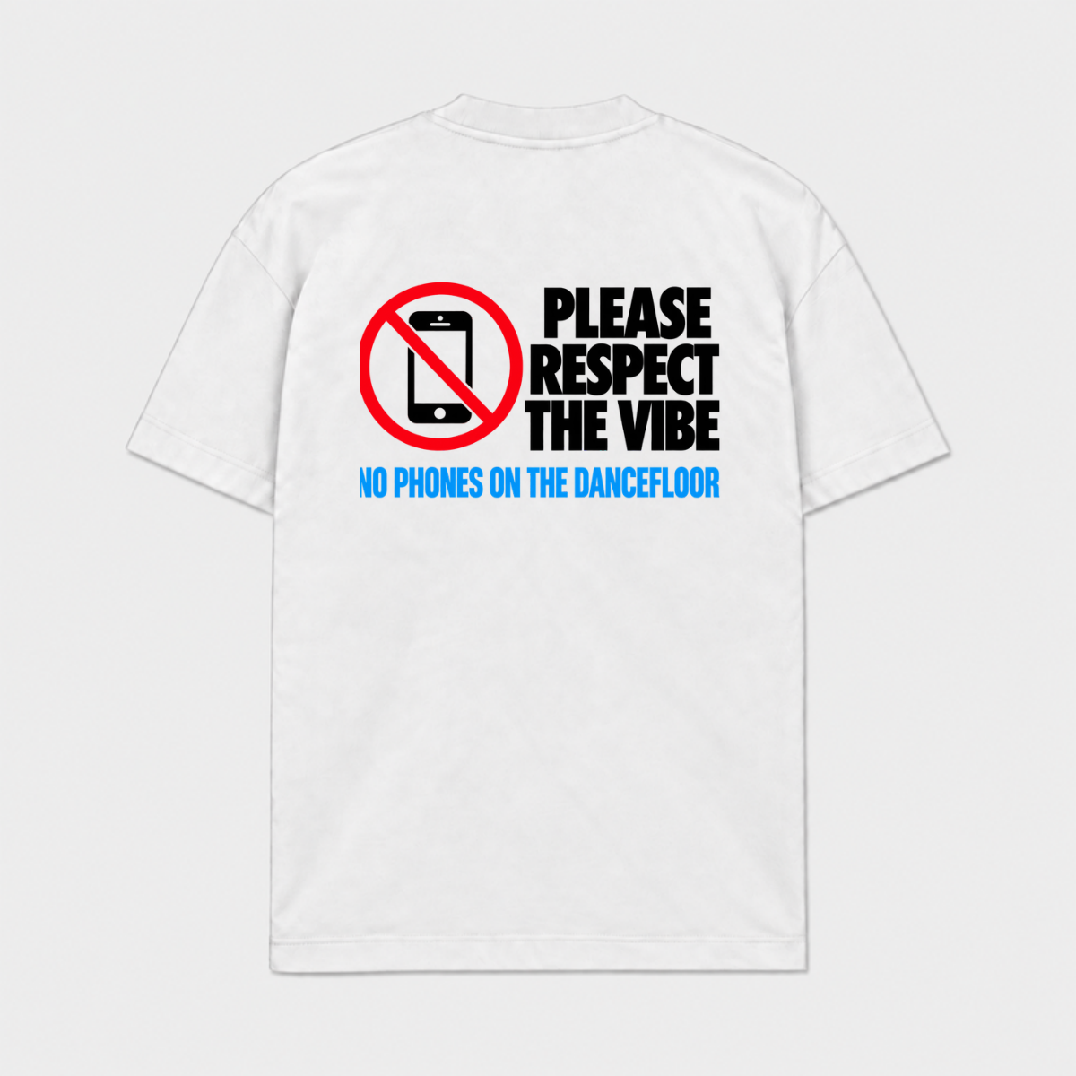 RESPECT THE VIBE - Branco - costas