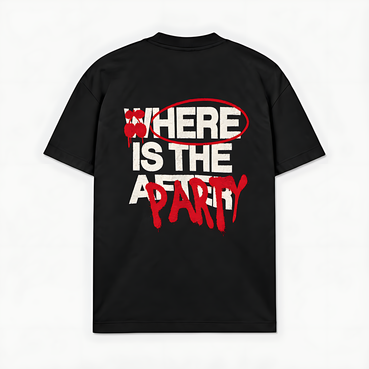 HERE IS THE PARTY - Preto - costas