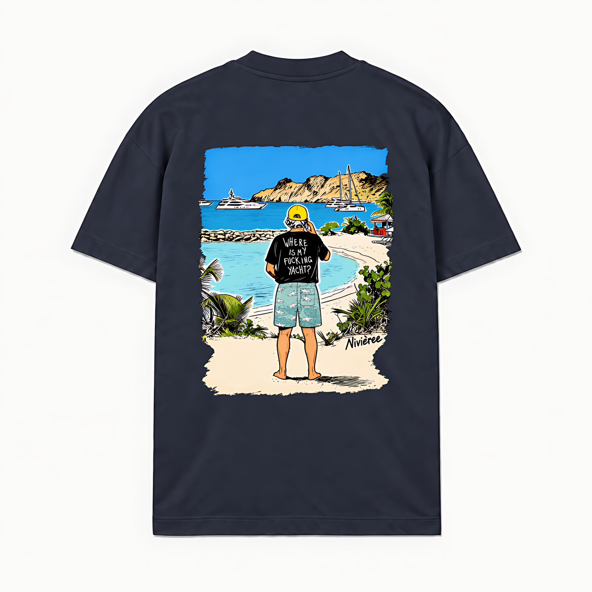 WHERE IS MY YACHT - Azul-marinho - costas