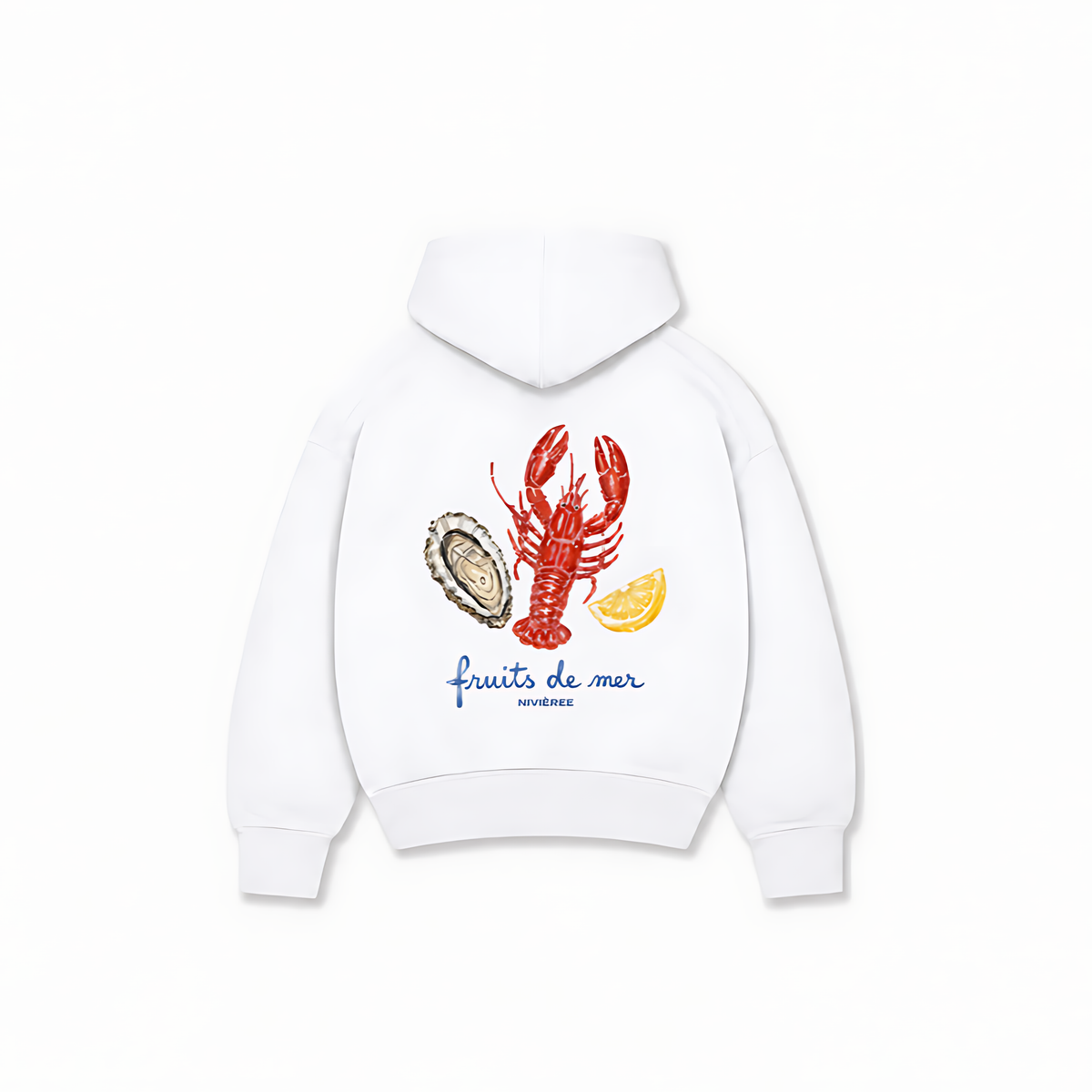 FRUITS DE MER HOODIE - Branco - costas