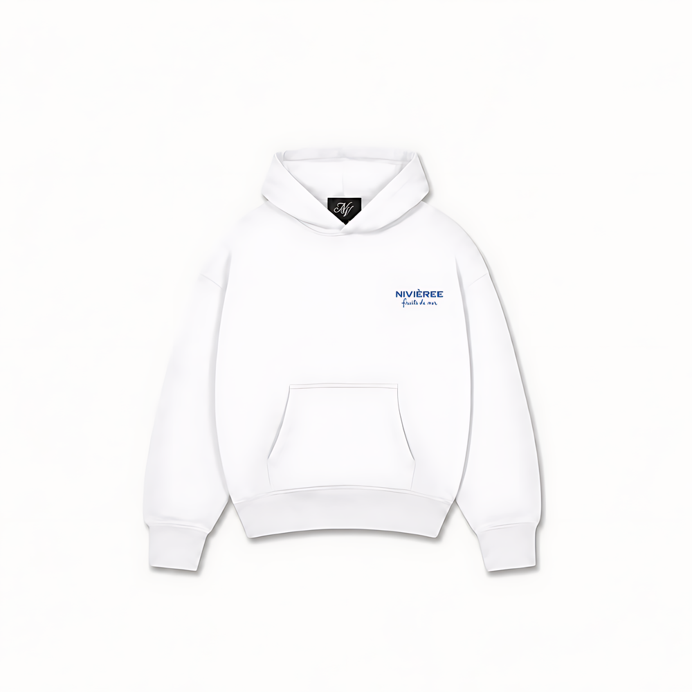 FRUITS DE MER HOODIE - Branco - frente