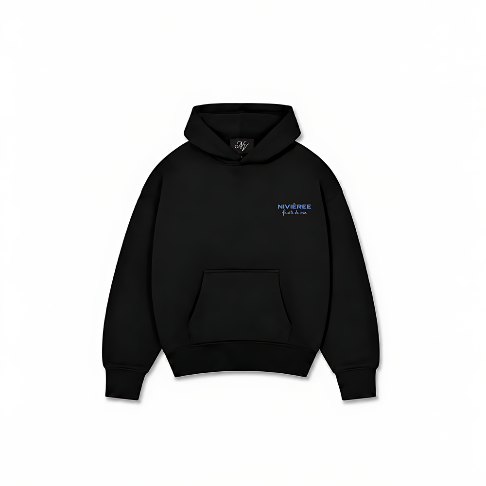 FRUITS DE MER HOODIE - Preto - frente
