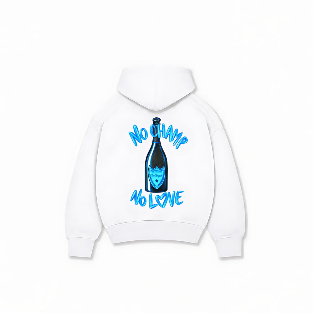 NO CHAMP HOODIE - Branco - costas
