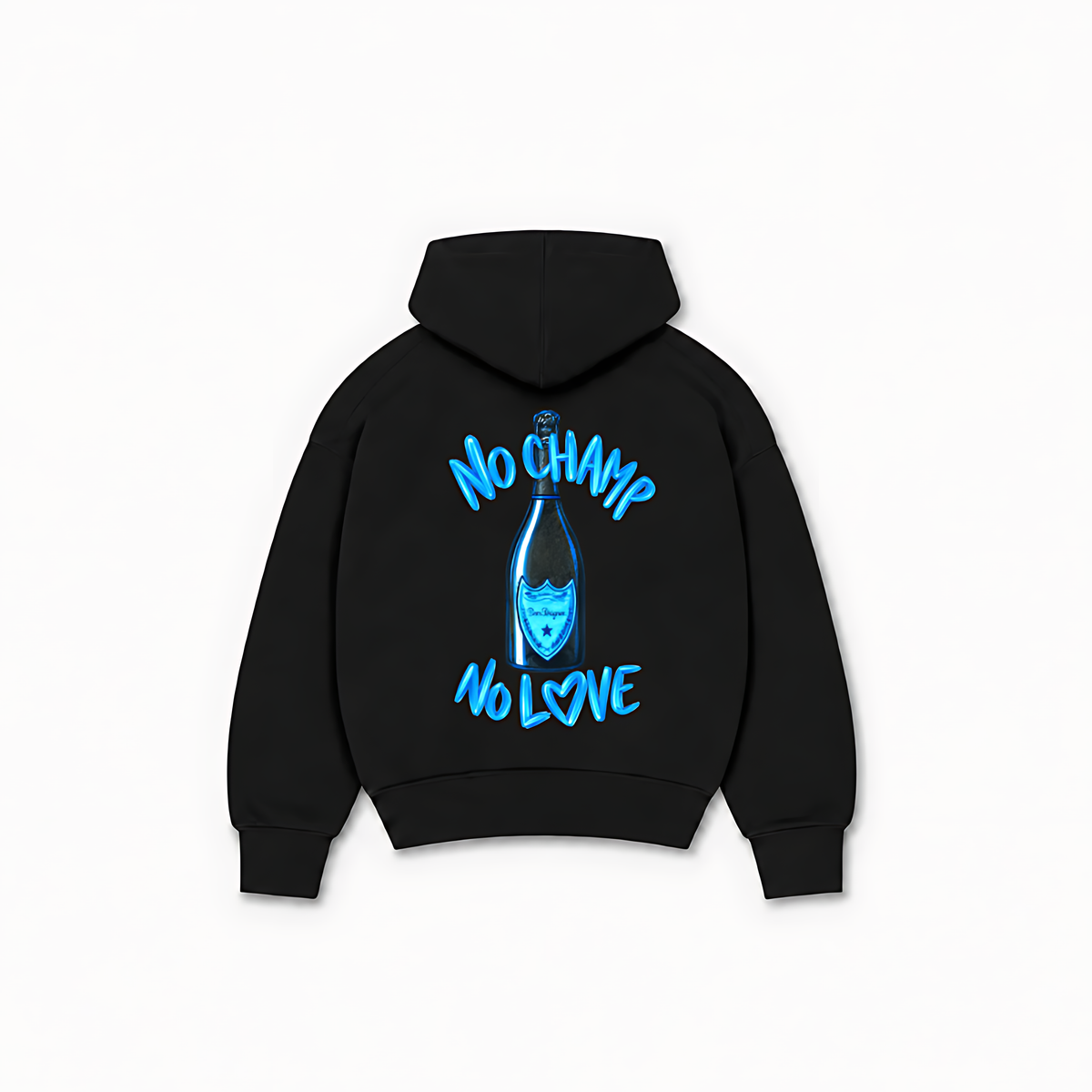 NO CHAMP HOODIE - Preto - costas