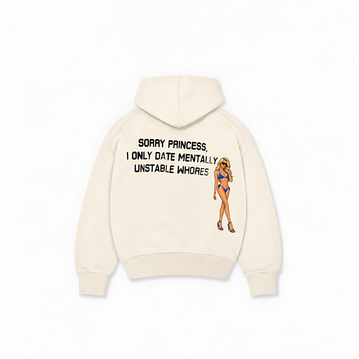 SORRY PRINCESS HOODIE - Off-white - costas