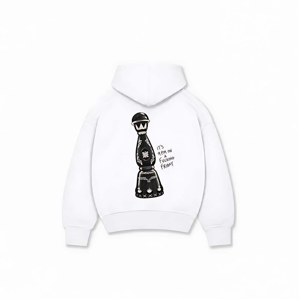 ITS 9PM ULTRA HOODIE - Branco - costas