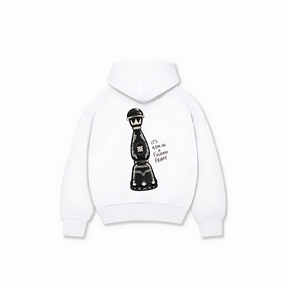ITS 9PM ULTRA HOODIE - Branco - costas