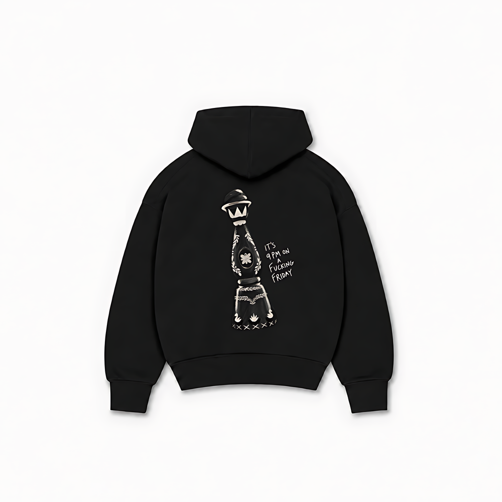 ITS 9PM ULTRA HOODIE - Preto - costas