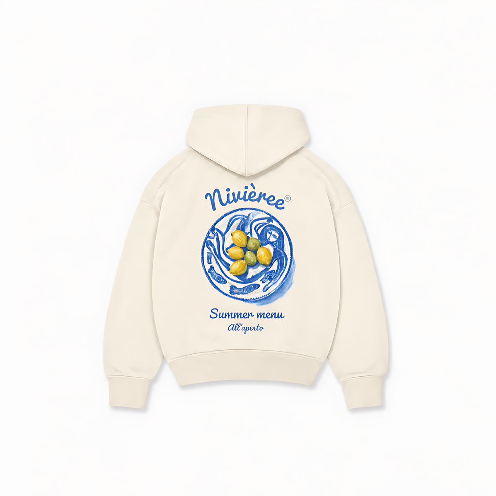 SUMMER MENU HOODIE - Off-white - costas