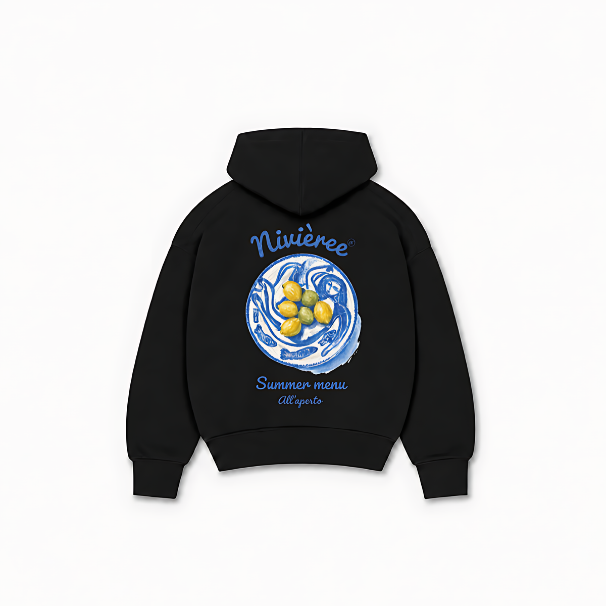 SUMMER MENU HOODIE - Preto - costas