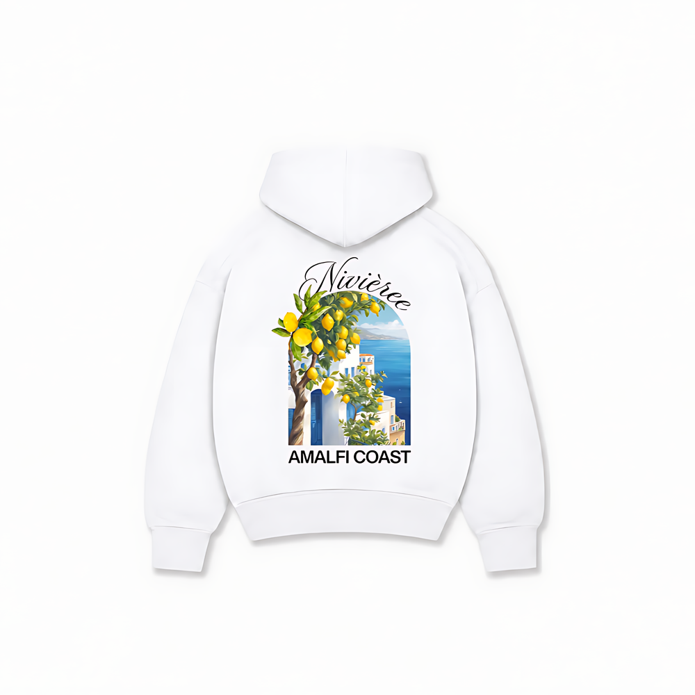 AMALFI COAST HOODIE — Branco — costas