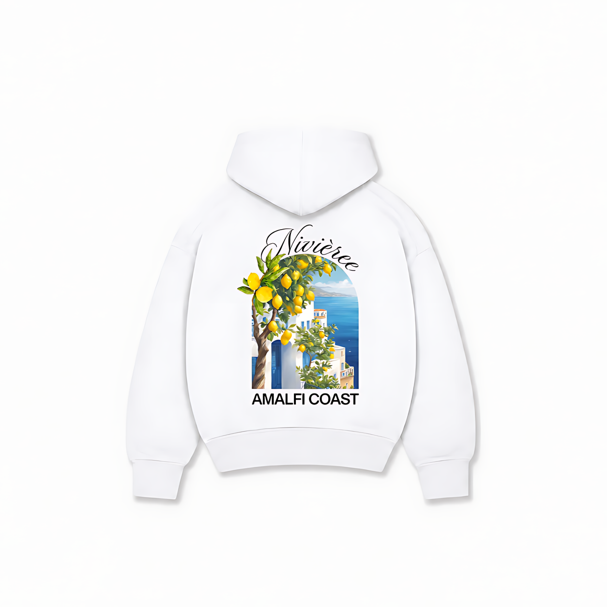 AMALFI COAST HOODIE — Branco — costas